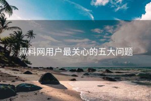 黑料网用户最关心的五大问题