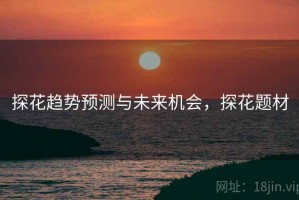 探花趋势预测与未来机会，探花题材