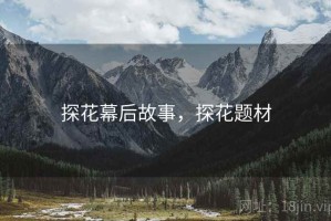 探花幕后故事，探花题材