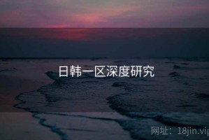 日韩一区深度研究