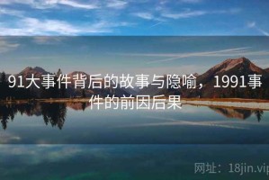 91大事件背后的故事与隐喻，1991事件的前因后果