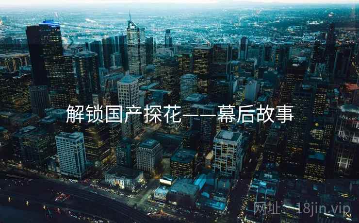 解锁国产探花——幕后故事