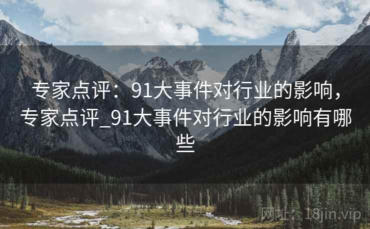 专家点评：91大事件对行业的影响，专家点评_91大事件对行业的影响有哪些