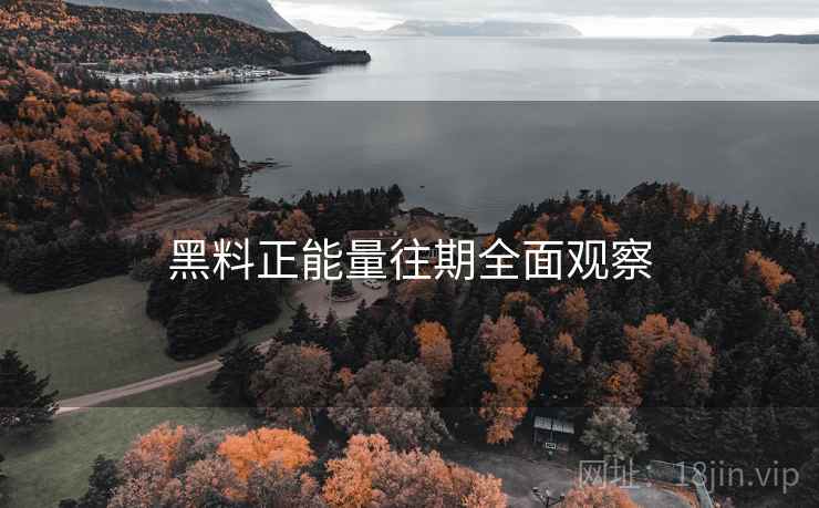 黑料正能量往期全面观察