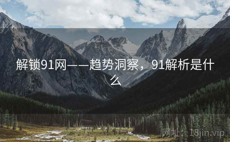 解锁91网——趋势洞察，91解析是什么