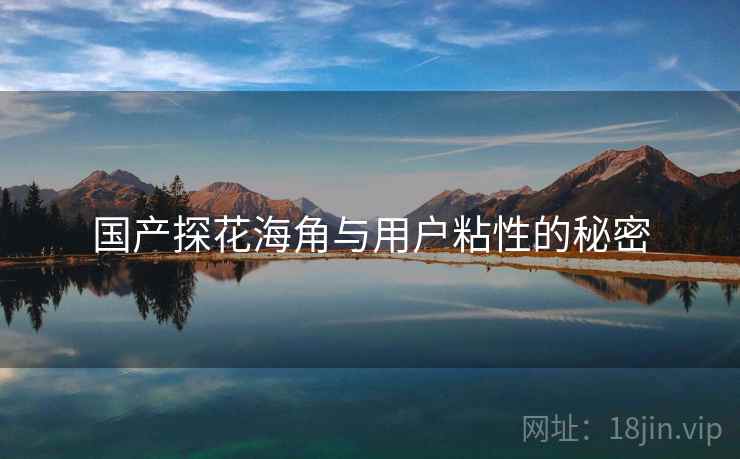 国产探花海角与用户粘性的秘密