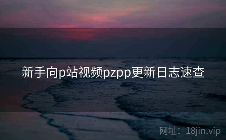 新手向p站视频pzpp更新日志速查