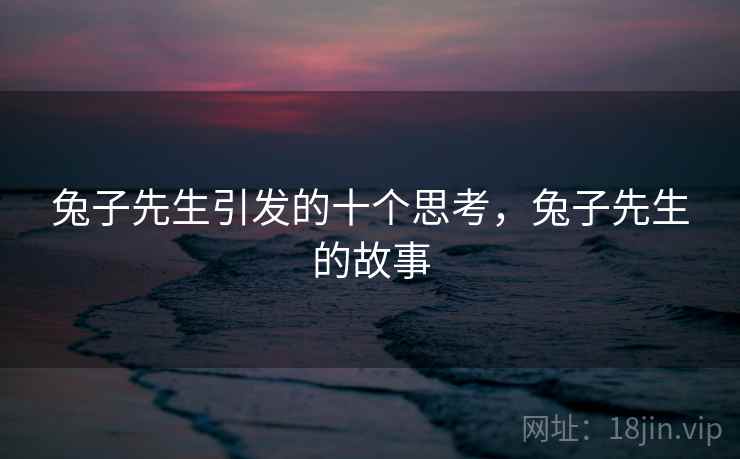 兔子先生引发的十个思考，兔子先生的故事