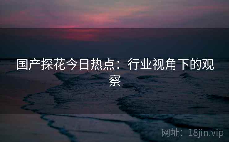 国产探花今日热点：行业视角下的观察