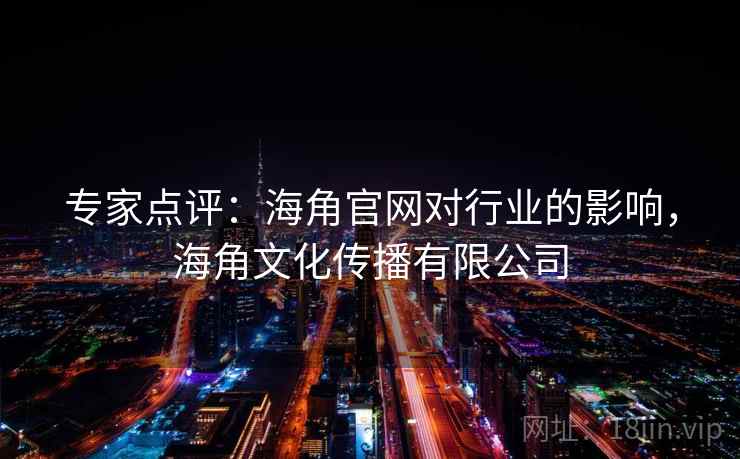 专家点评：海角官网对行业的影响，海角文化传播有限公司