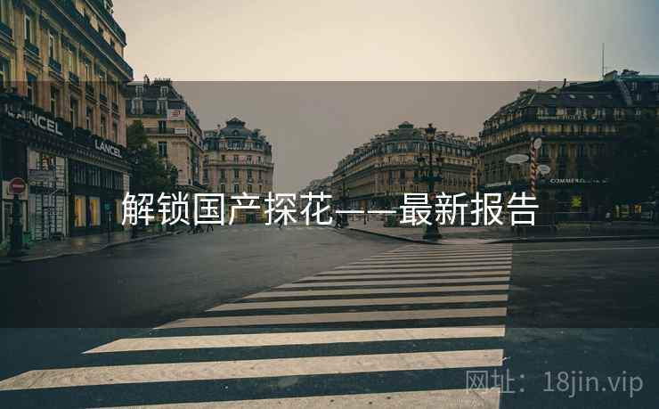 解锁国产探花——最新报告
